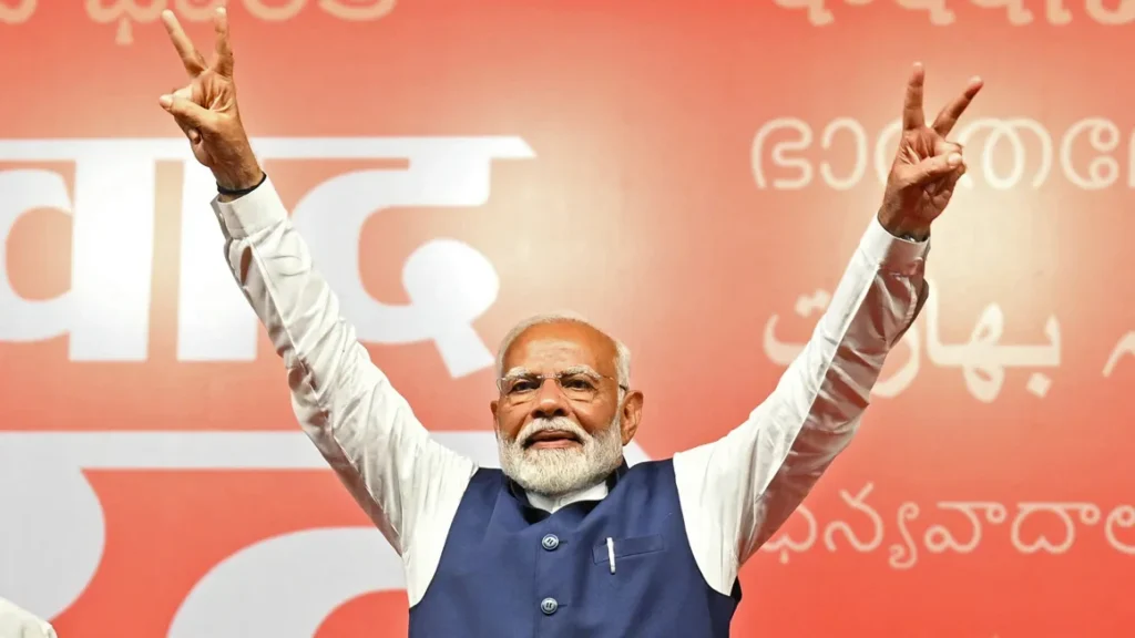 Modi menyatakan kemenangan dalam pemilu India